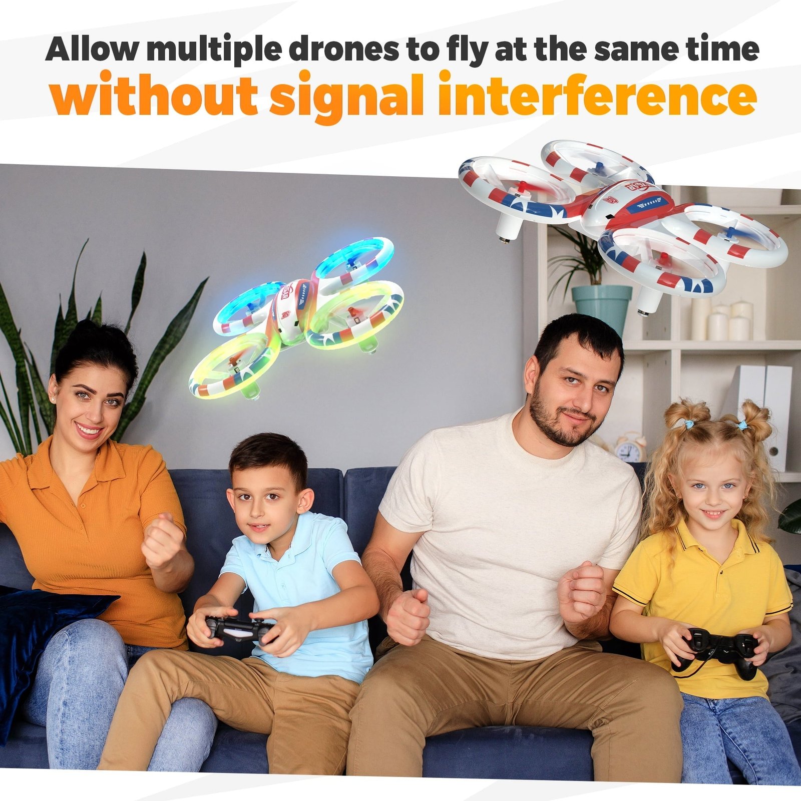 YCFUN RC Drone for Kids, Mini Kid Drone with Lights, 360° Flips, One-Key Takeoff/Landing, Remote Control Quadcopter for Boys Girls & Beginners
